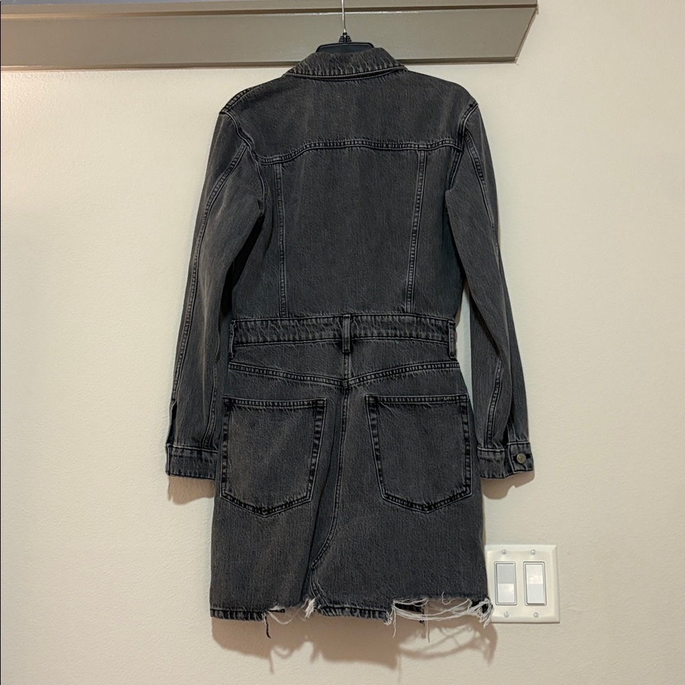Etica x Free People Lotta Denim Dress in Stormy Skies SZ M EUC - Picture 4 of 6